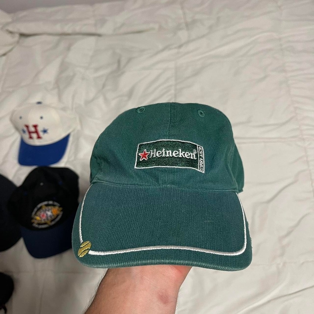 2003 US‎ Open Heineken green corduroy cap